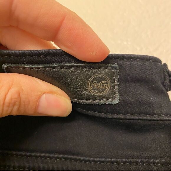 AG Adriano Goldschmied Prima Mid Rise Cigarette Jeans denim Black modal 27R - Picture 10 of 13